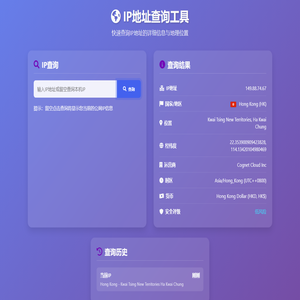 精准IP地址查询工具-快速定位您的IP地址